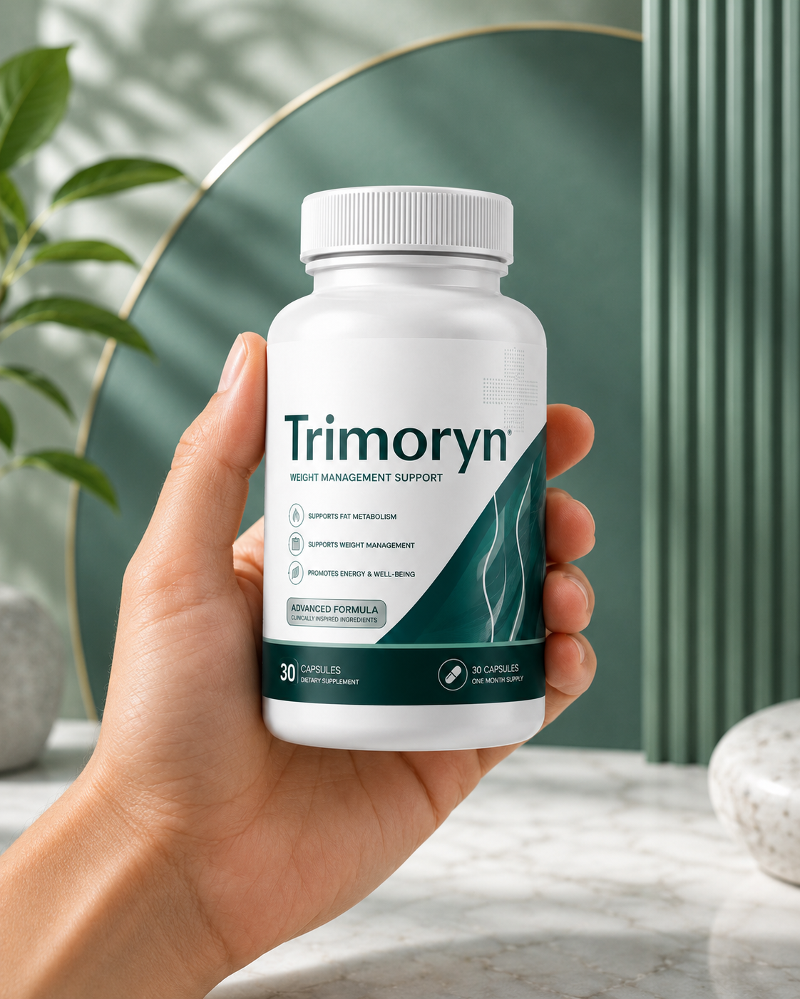 Trimoryn bottle daily metabolism support for women over 40
