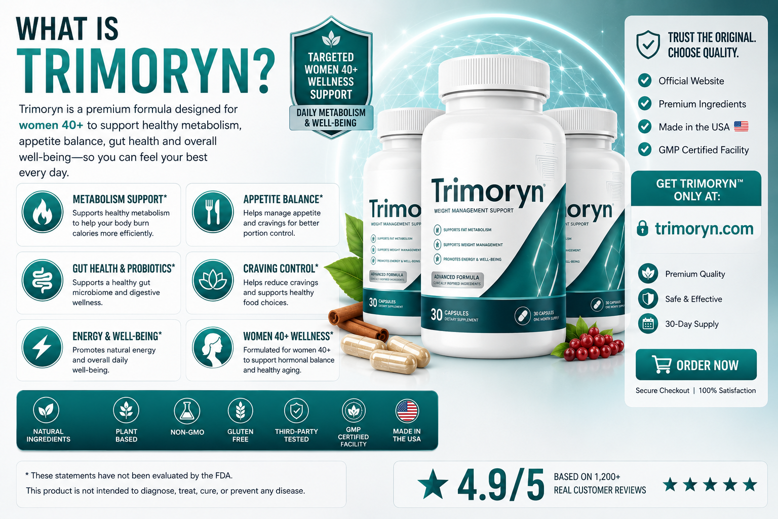 What is Trimoryn daily wellness supplement